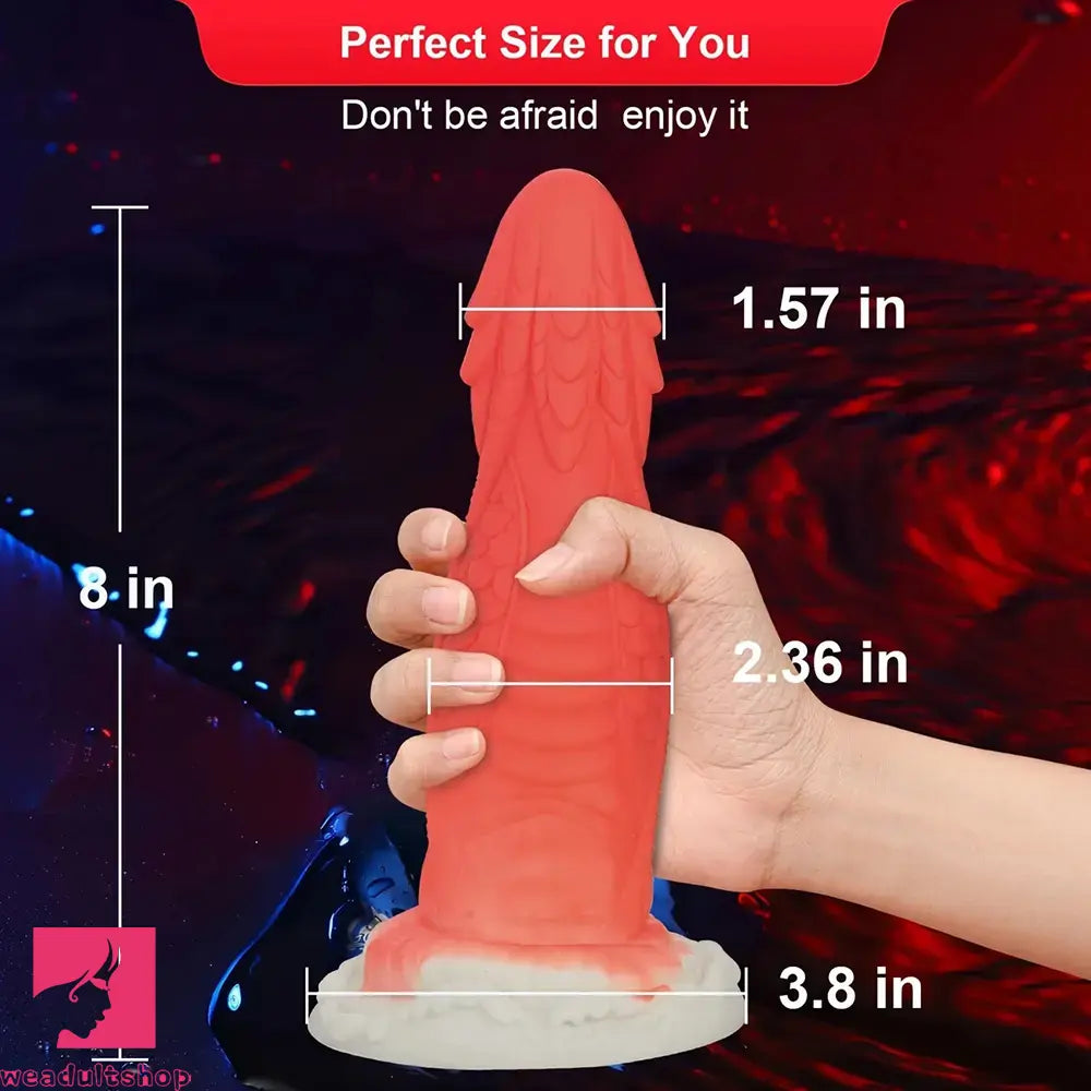 8in Monster Dragon Realistic Adult Odd Toy Dragon Silicone Fantasy Dildo