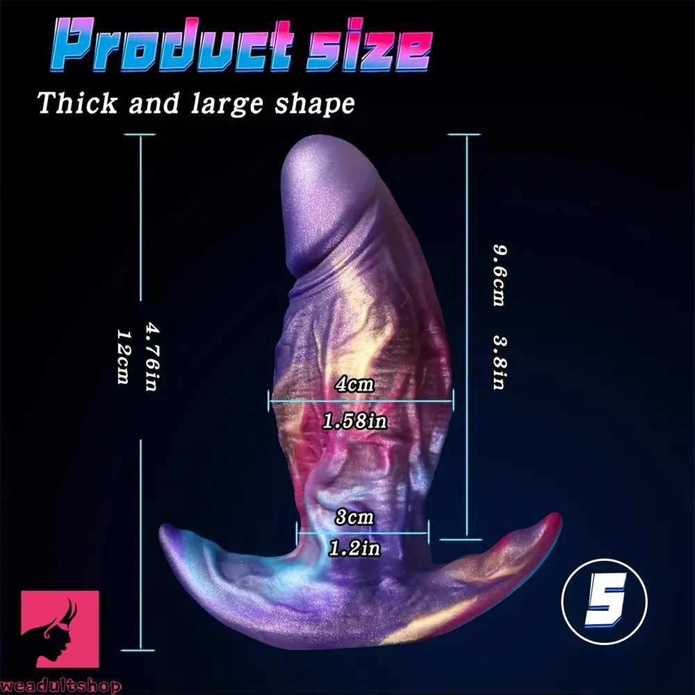4.76in 5.92in 7.87in Wearing Anal Plug Mixed Color Dildo For Go Out Game