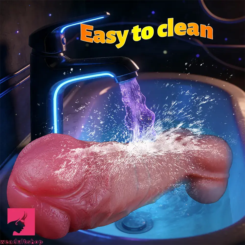 16.7in Dual Density Silicone Huge Long Dildo For Hands Free Play Cock Toy
