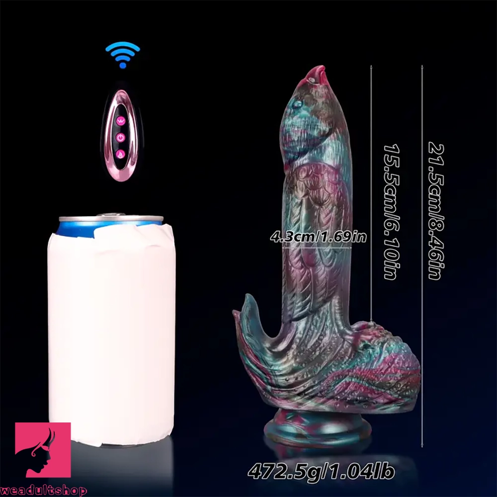 8.46in Bird Animal Thrusting Vibrating Dildo Heating Fantasy Cock Vibrator