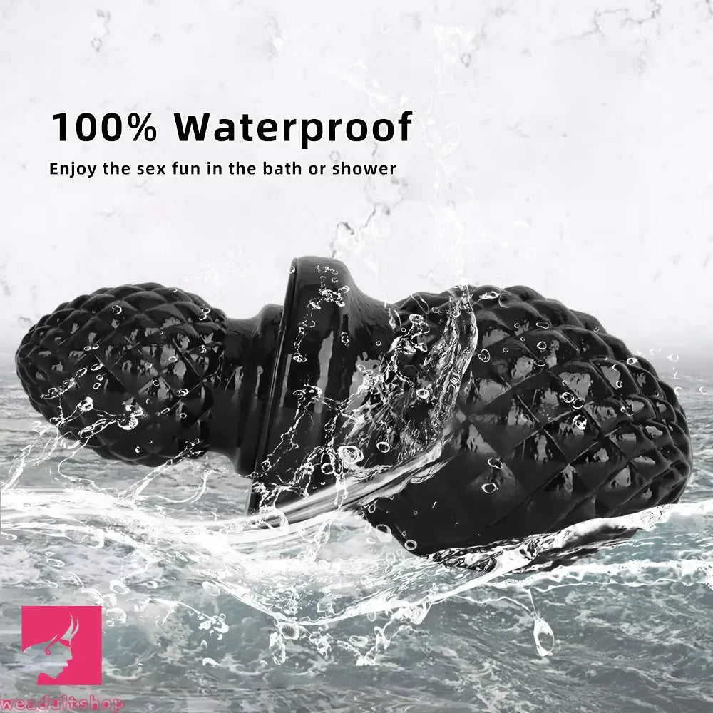 2.95in 4.52in Newbie Black PVC Cock Suction Cup Mini Anal Plug Dildo