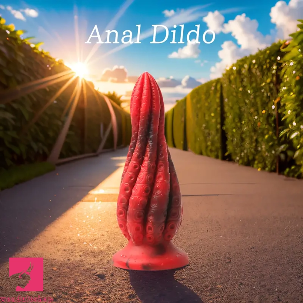 5.5in 7.3in 8.7in 10.7in Durable Build Soft Tentacle Silicone G Spot Dildo