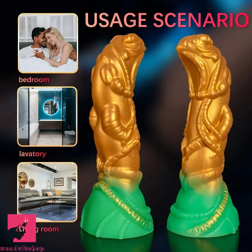 8.66in Alien Realistic Simulation SM Toy Liquid Silicone SM Rear Cock Dildo