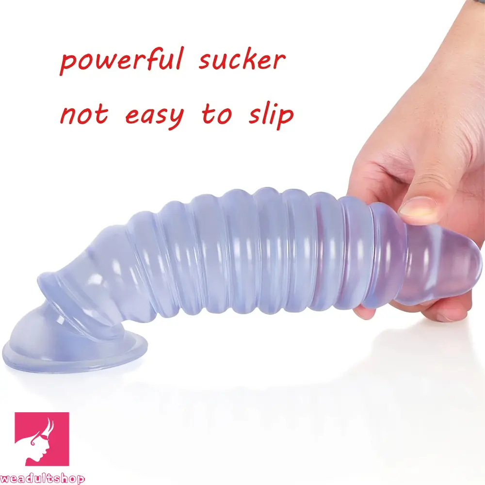 8.58in PVC Threaded Butt Plug Dildo with Suction Cup Prostate Couples