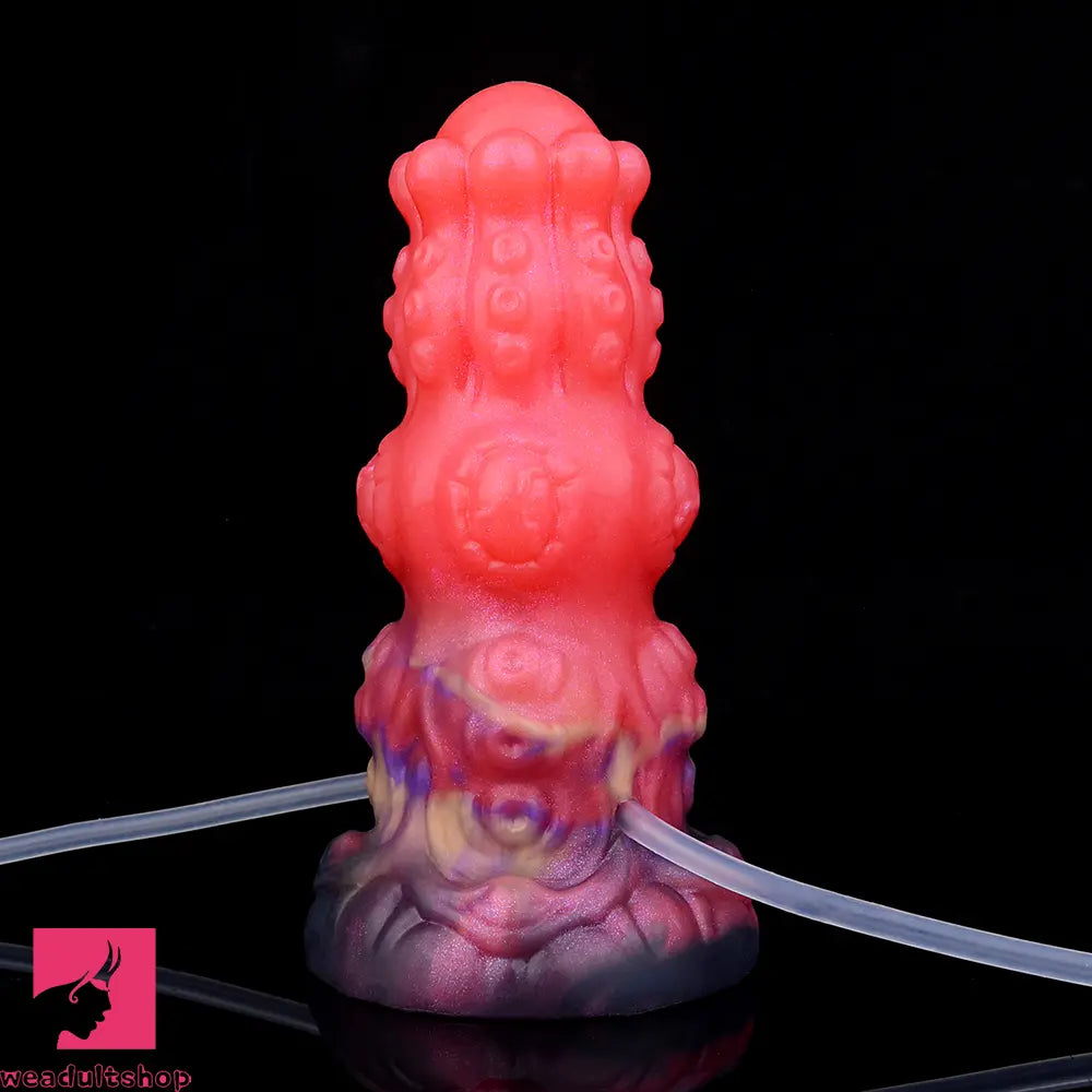 5.91in Fantasy Weird Silicone Soft Inflatable Spraying Water Dildo For Sex
