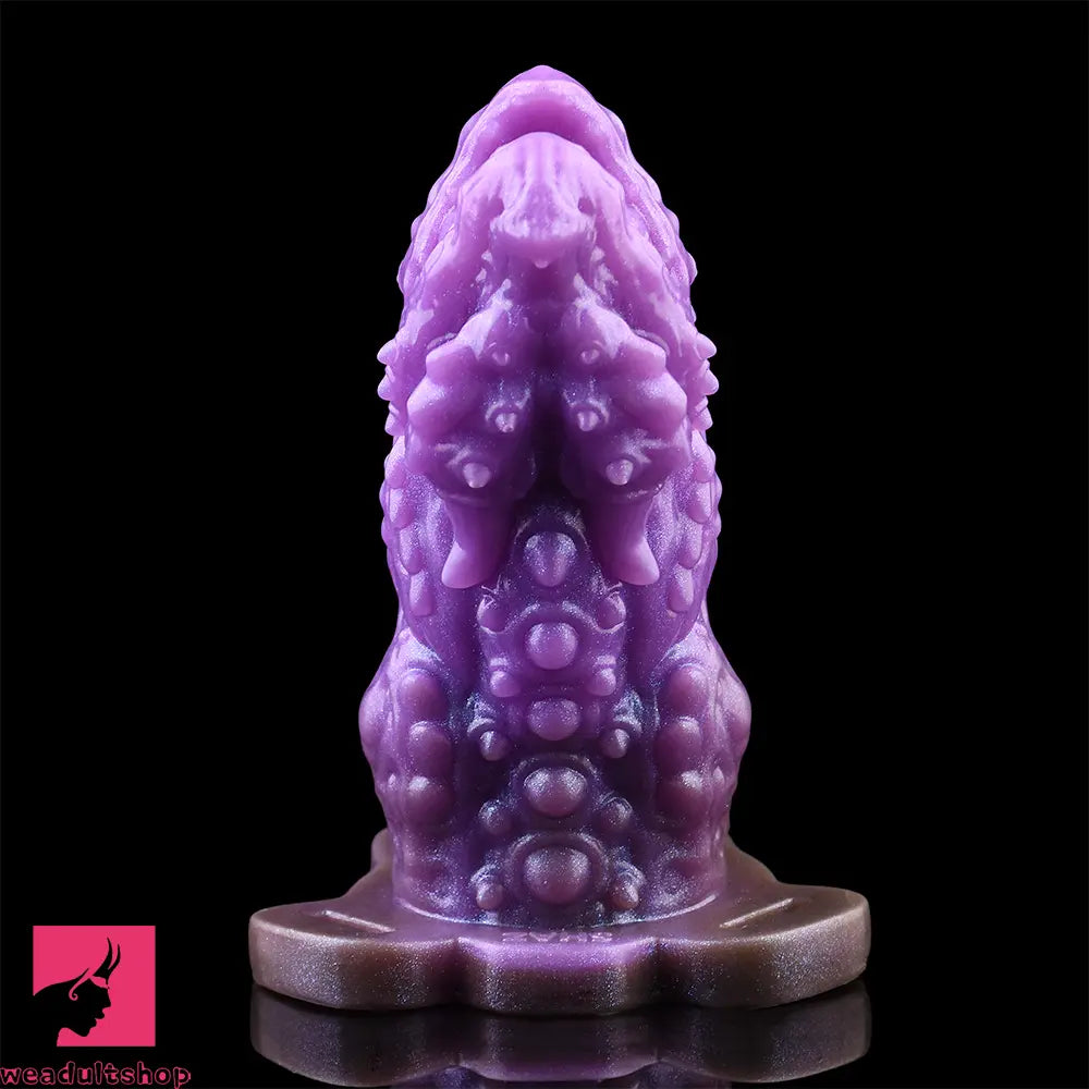 5.62in Dragon Beast Creature Odd Hollow Dildo Sleeve With Penis Ring