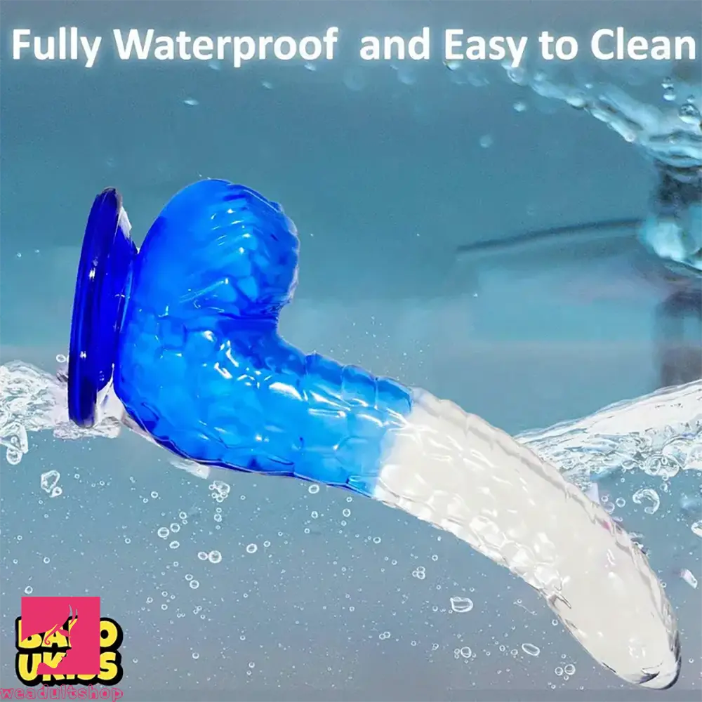 8.27in TPE Cock Fantasy Gradient Jelly Dildo Masturbator Adult Toy