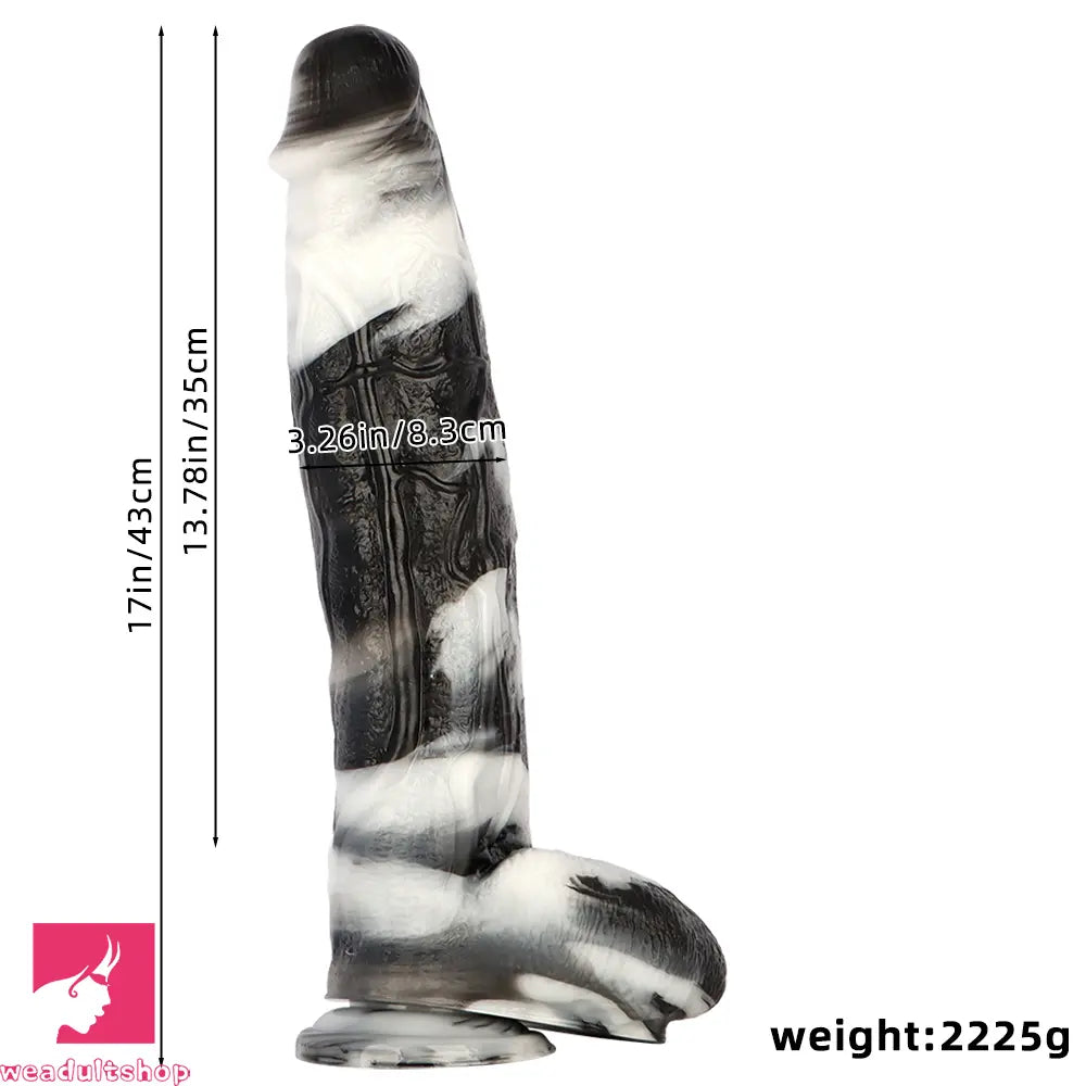 17in Super Long Huge PVC Realistic Dildo With Hands-Free Sex Suction Cup