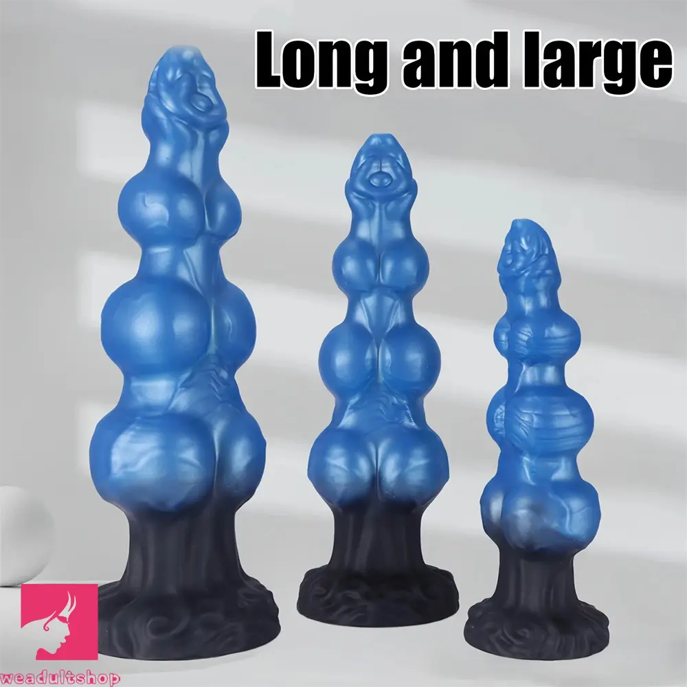 7.48in 8.66in 10.43in Soft Big Penis Realistic Texture Knot Dildo For G Spot