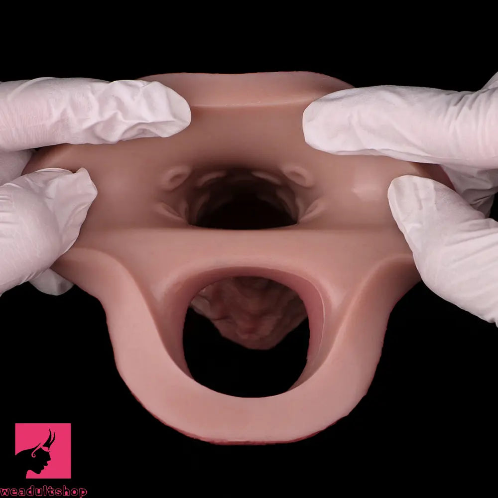 6.65in Real Lifelike Hollow Silicone Soft Dildo Cock Sleeve For Lengthened