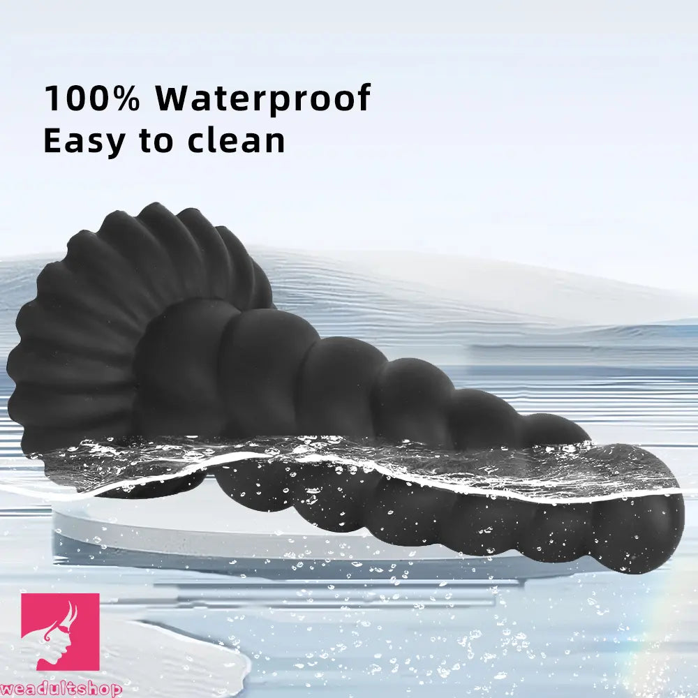 14.76in Silicone Black Extra Large Thick Anal Plug Dildo For Masturbation