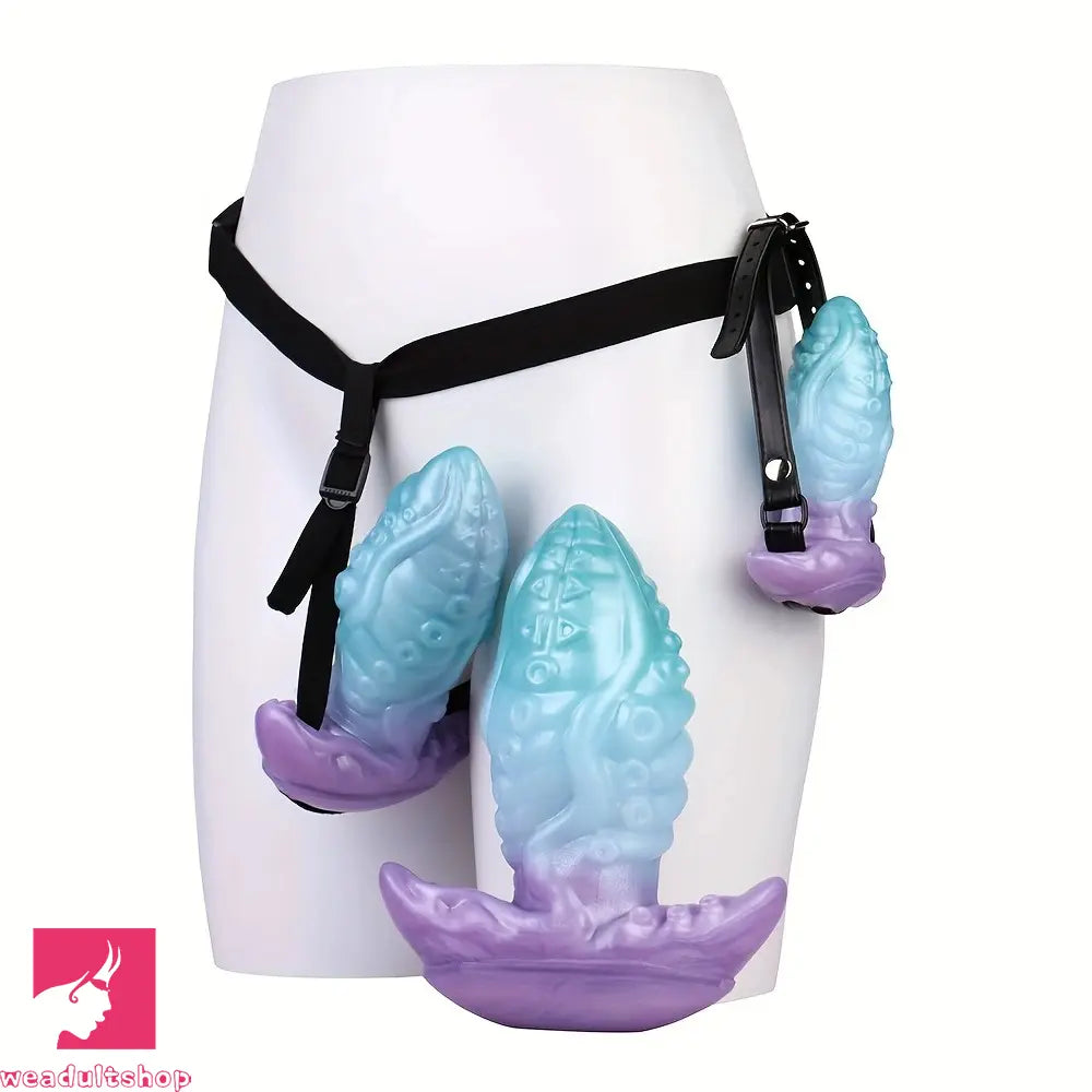 5.55in 7.28in 9.05in Animal Octopus Tentacle Cock Wearable Strap on Dildo