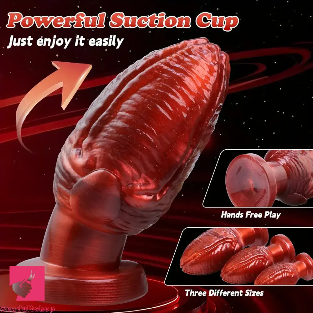 5.31in 6.5in 8.07in Soft Silicone Butt Plug Dildo With Suction Cup For Orgasm