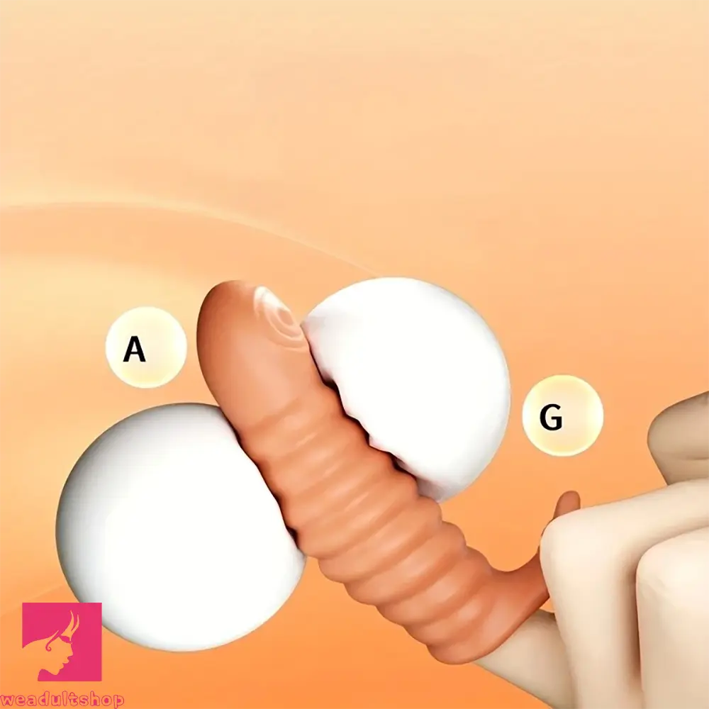 3.43in G-Point Finger Dildo Sleeve Massager Soft Rubber Vaginal Sex