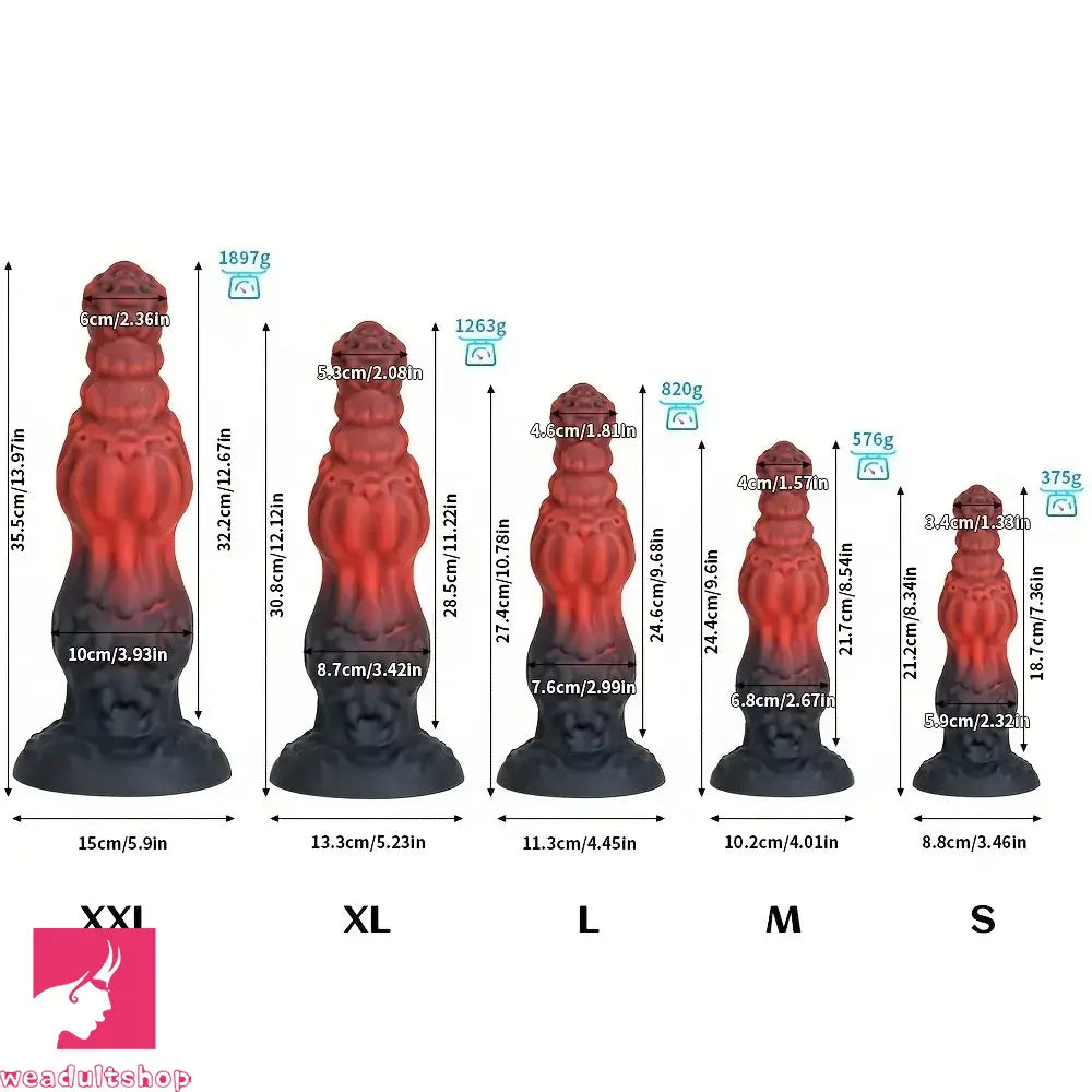 8.34in 9.6in 10.78in 12.12in 13.97in Thick Monster Odd Big Intimate Dildo