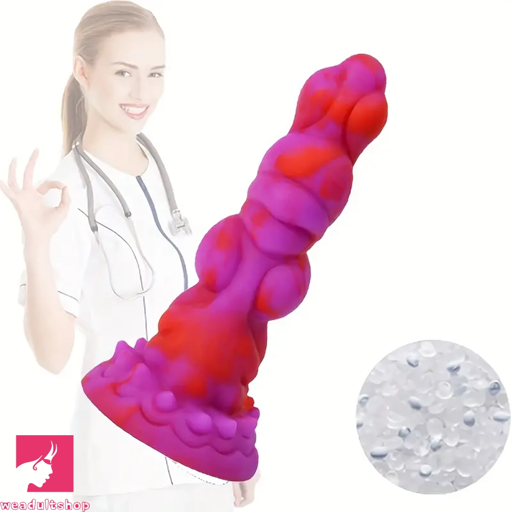 7.28in Monster Design Silicone Anal Dildo Irregular Shape Adult Skin Toy