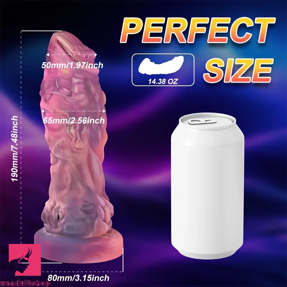 7.48in G-Spot Vibrator Dildo Soft Liquid Silicone Dildo For Adult Sex Toy