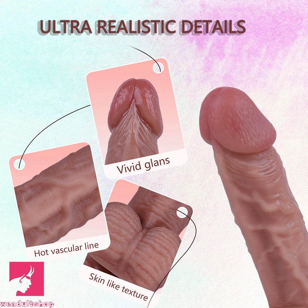 7.48in 8.86in Realistic Soft Skin Feeling Veins Dildo Ball Suction Cup Sex Toy