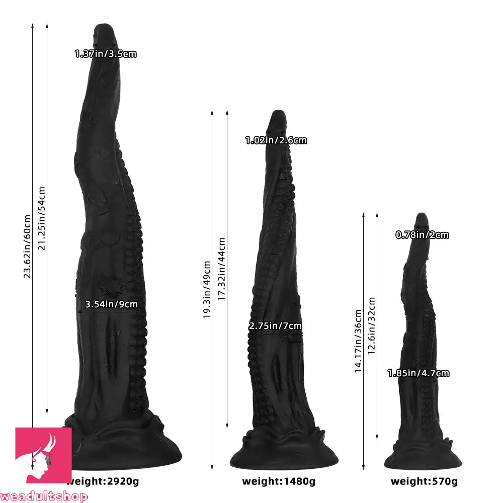 14.17in 19.3in 23.62in Long Huge Cock Octopus Tentacle Silicone Soft Dildo