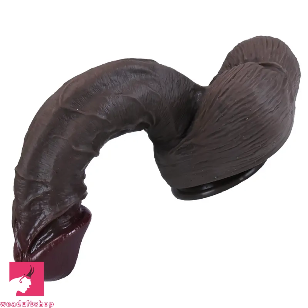 9.05in 9.84in 11.42in 12.6in Realistic Large Soft Silicone Cock Dildo