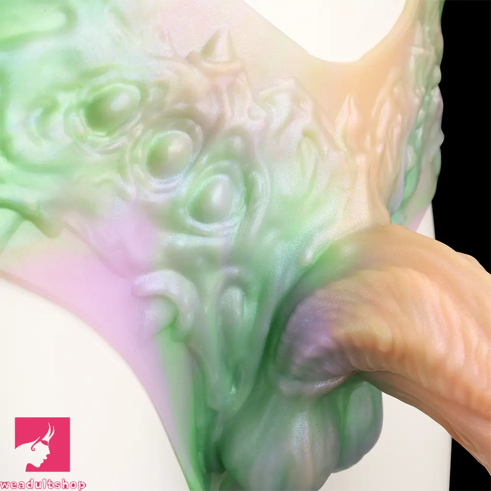 8.26in Monster Fantasy Hollow Dildo Harness Pants Strap on Spiked Dildo