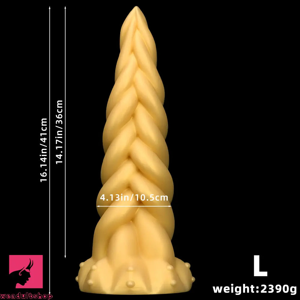 11.81in 13.77in 16.14in Extra Large Long Liquid Silicone Twist Soft Dildo