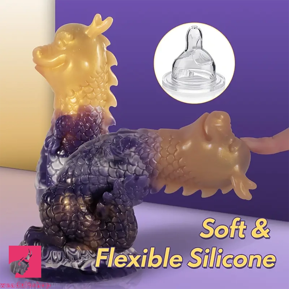 7.87in Realistic Silicone Dragon Dildo For G-Spot Stimulating Ball-Free