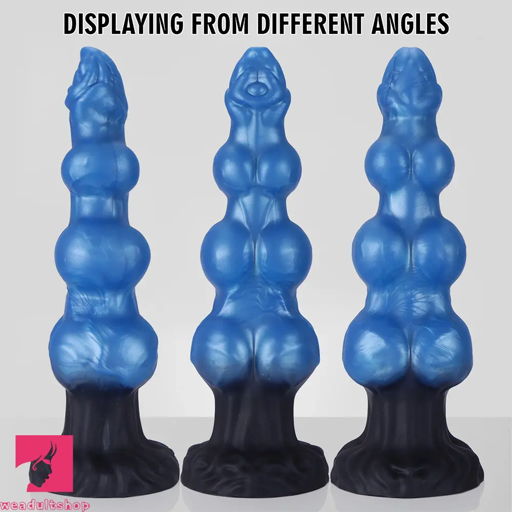 7.48in 8.66in 10.43in Knot Silicone Fantasy Animal Dildo G spot Anal Dilator