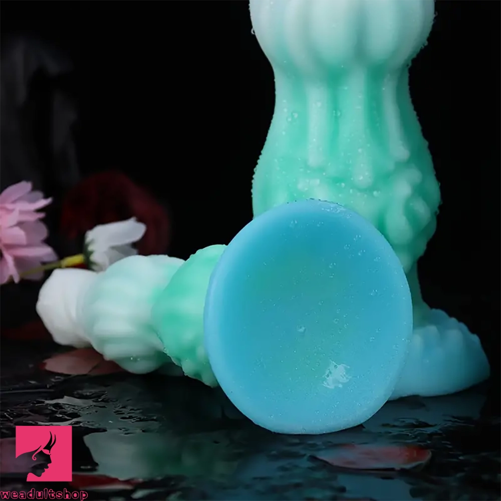 8.34in 9.6in 10.78in Melange Silicone Monster Dildo Big Luminous Clit Dildo