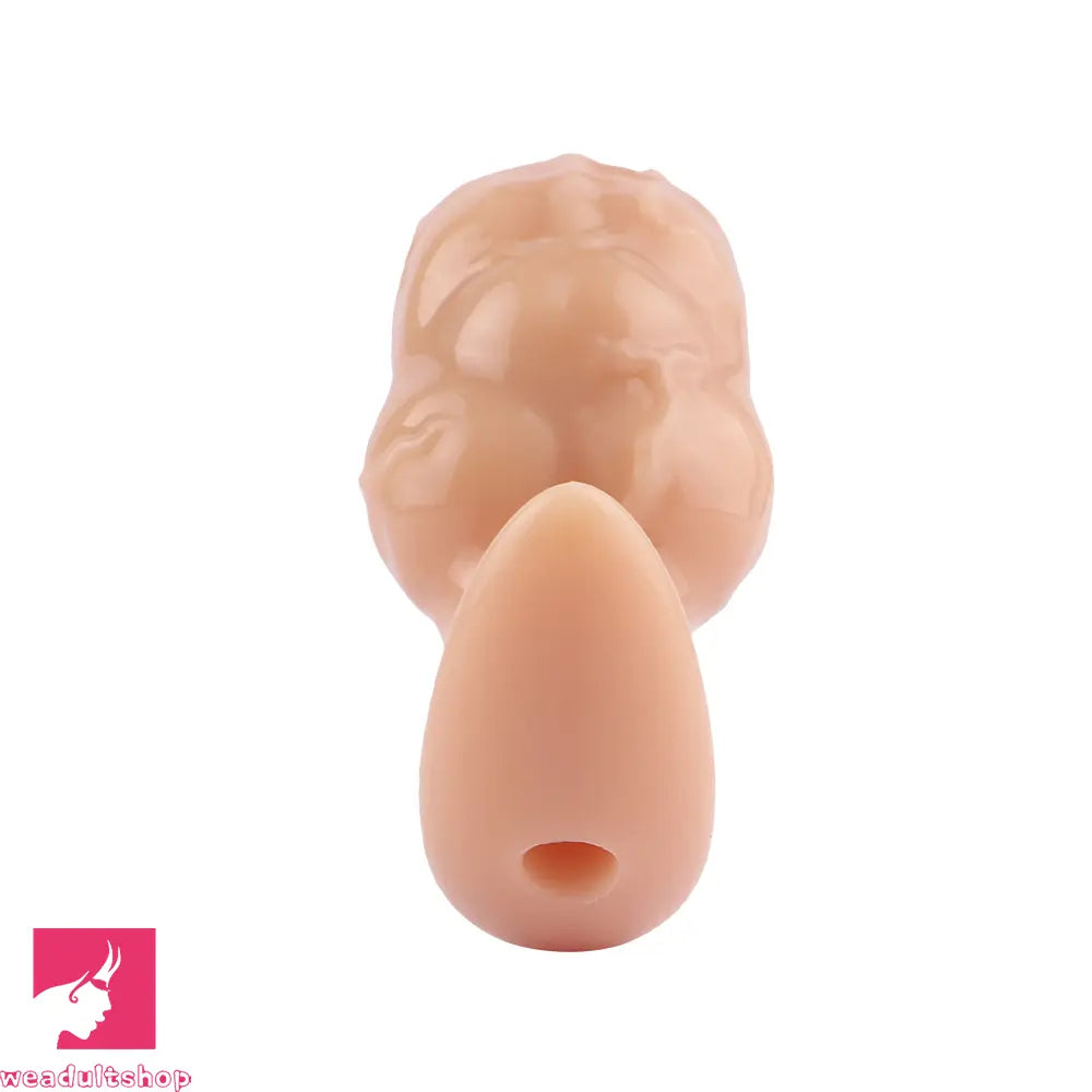 4.1in Fox Tail Wear Anchor Silicone Dildo Butt Plug For BDSM Role Sex Toy