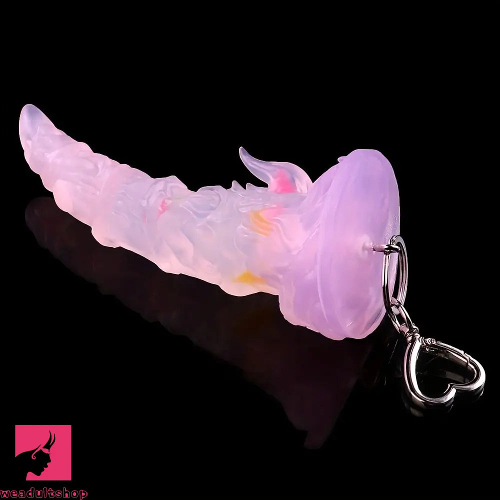 4.64in 5.23in Anal Plug Pedant Dildo Key Chain Animal Deer Silicone Cock