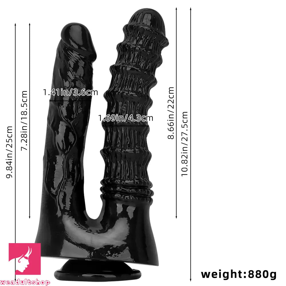 10.82in Oversized Double-headed Dildo For Lesbian Couple Gay Cock Toy
