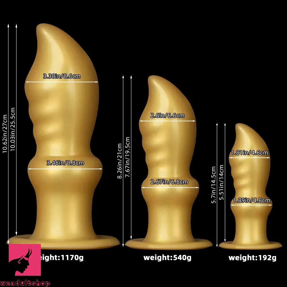5.7in 8.26in 10.62in Liquid Silicone Sword Soft Anal Dilation Cock Dildo