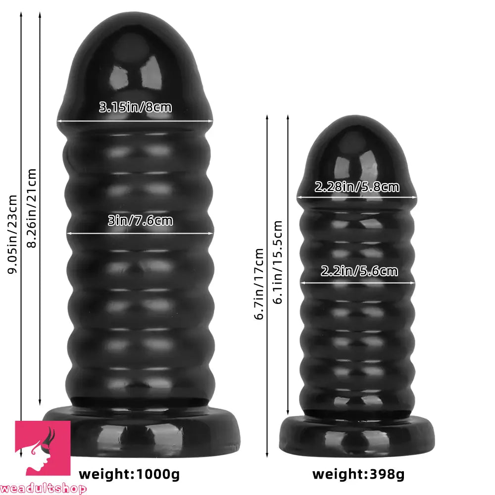 6.7in 9.05in PVC Suction Cup Cock Bead Anal Plug Dildo For Anal Sex Toy