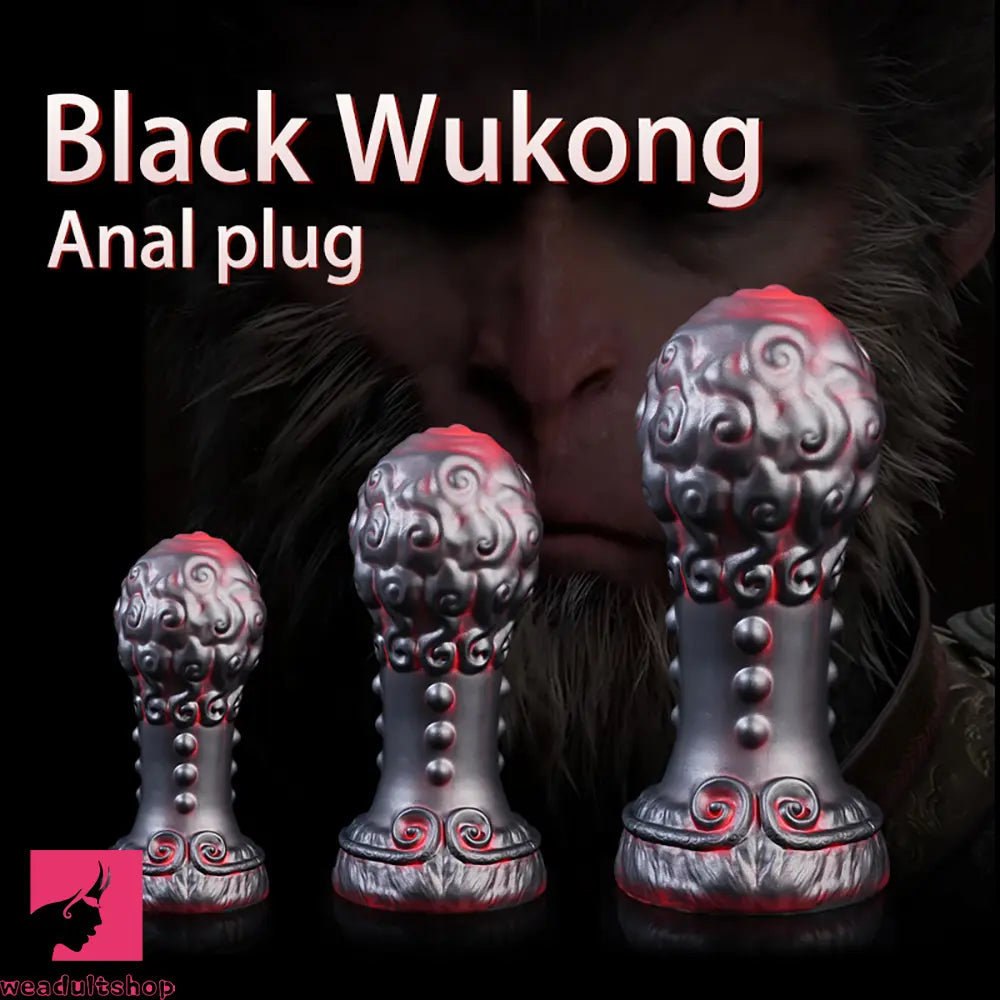 5.51in 7.08in 9.05in Spiked Silicone Round Silicone Soft Odd Dildo Anal Plug