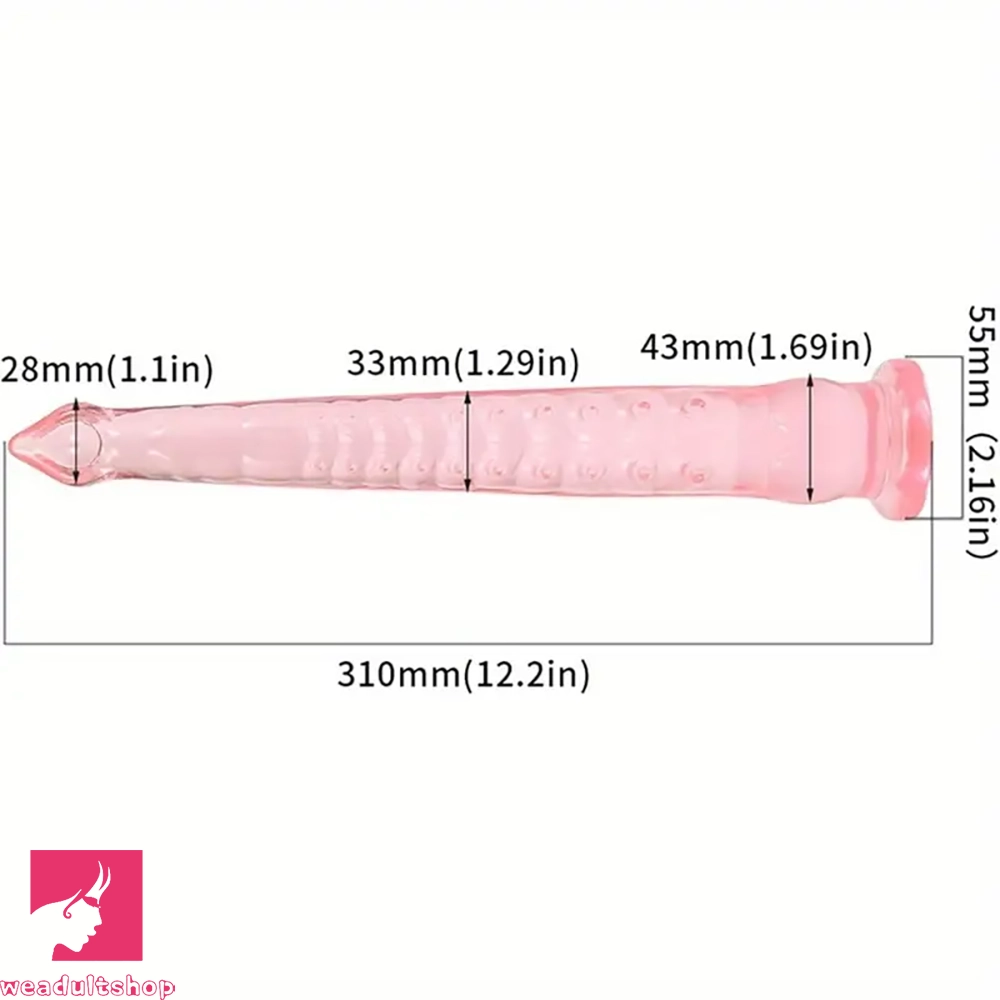 12.2in Big Butt Plug Tentacle Monster Anal Dildo For Clit Dilation Training