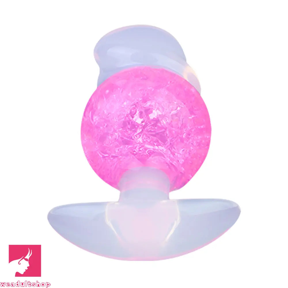 4.96in Luminous Silicone Anal Beads Dildo Anal Sex Toy For Adult Cock