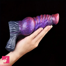 7.48in Silicone Penis Sleeve With Cock Ring Fantasy Vaginal Hollow Dildo