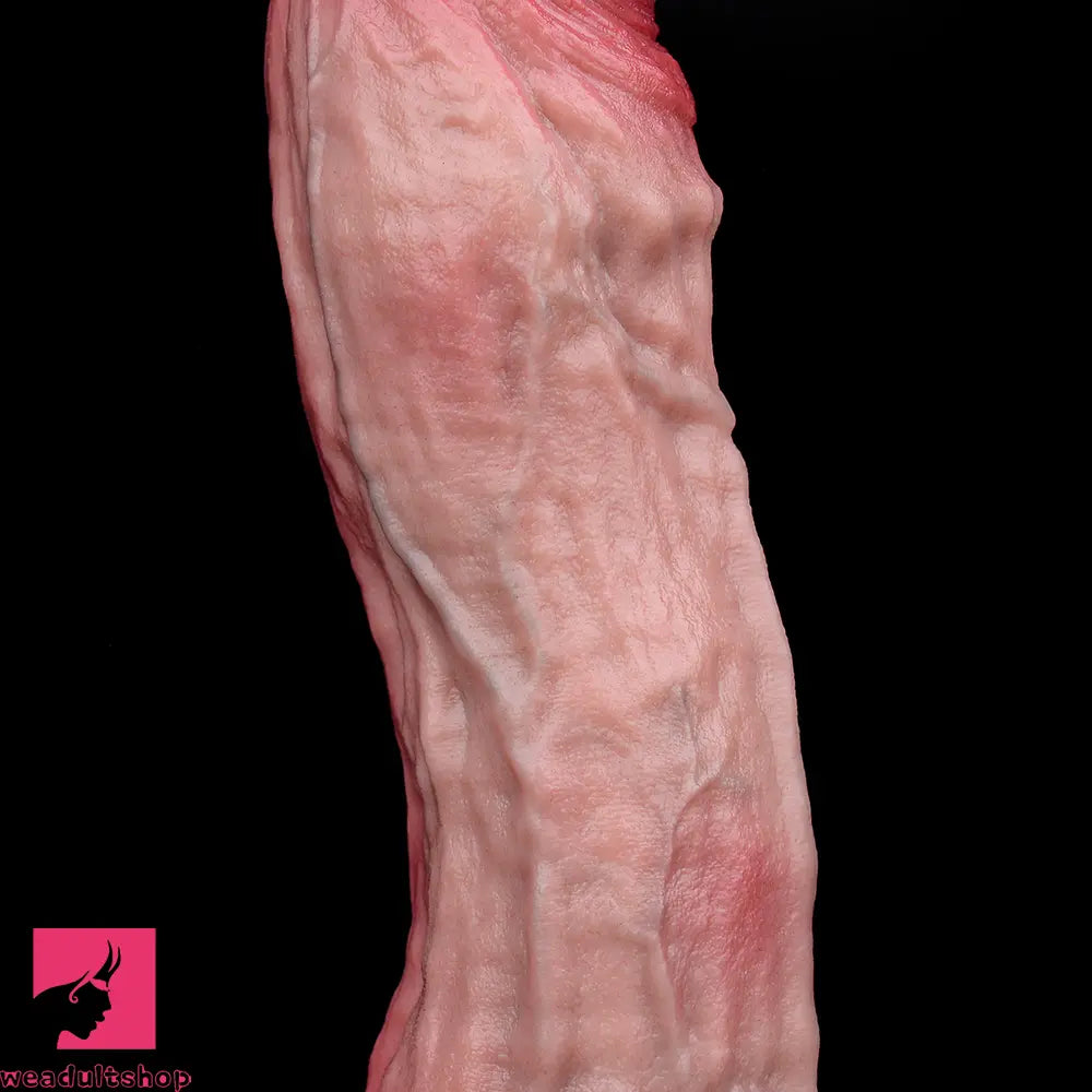 9.02in Realistic Soft Texture Dual Density Silicone Ejaculating Dildo