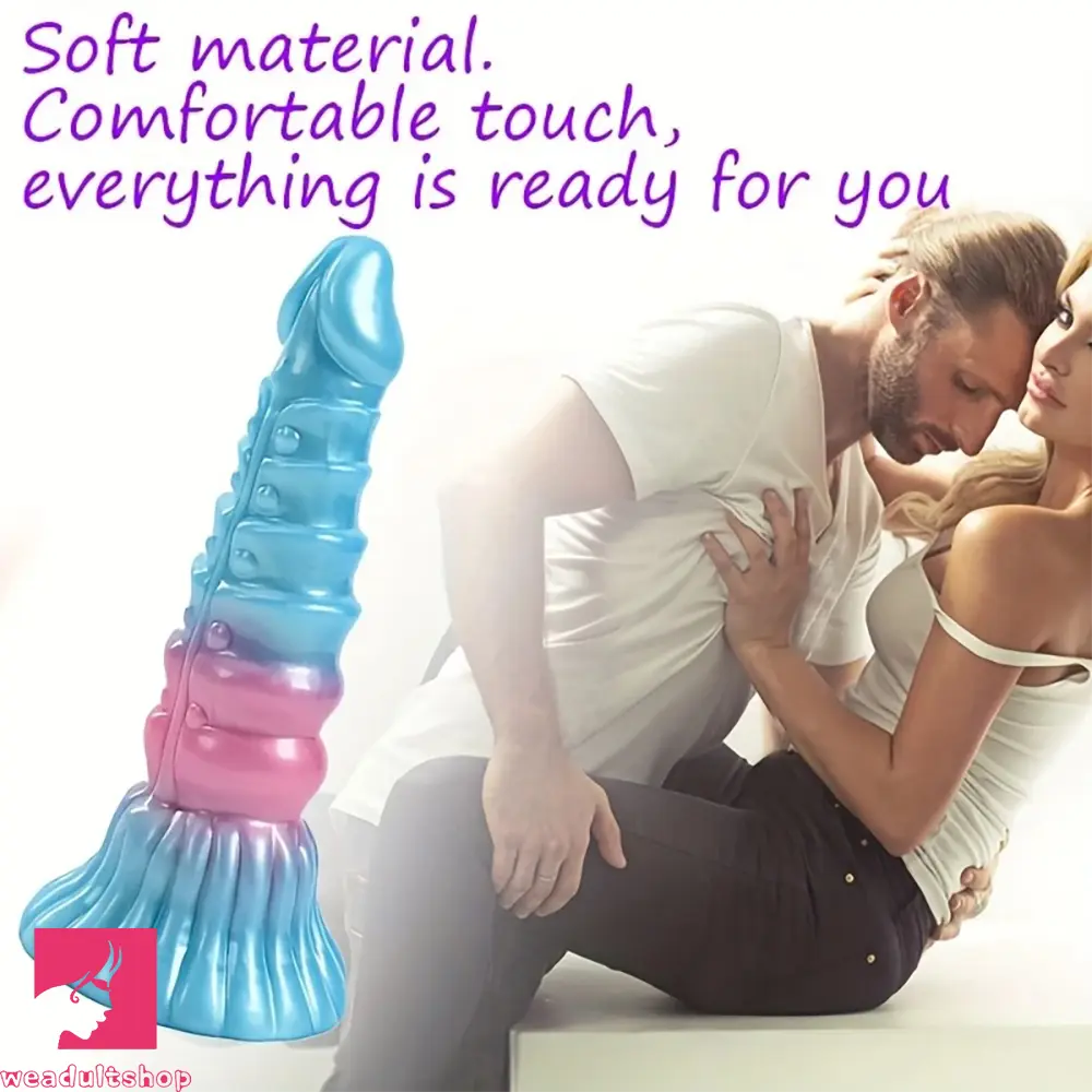 7.08in Realistic Dragon Simulation Silicone Anal Plug Massager Odd Dildo