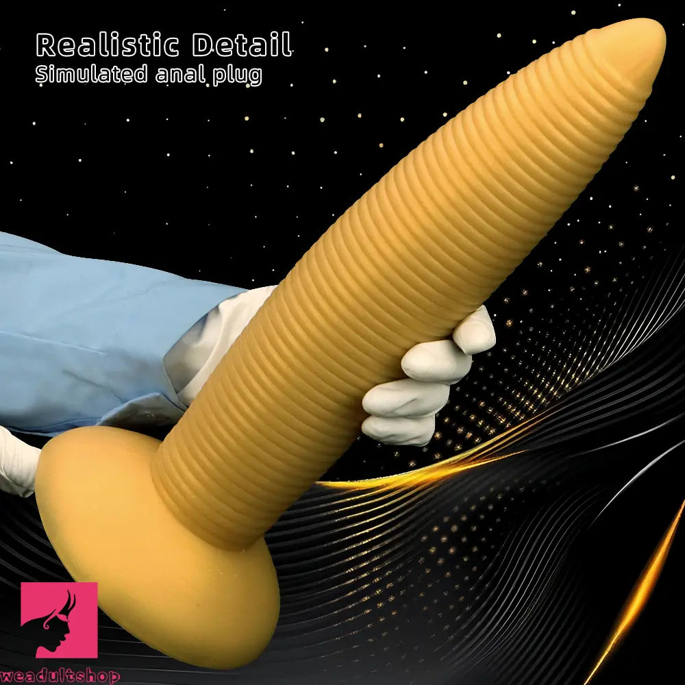 13.38in 14.96in Pointed Large Long Threaded Anal Plug Dildo For Anal Sex