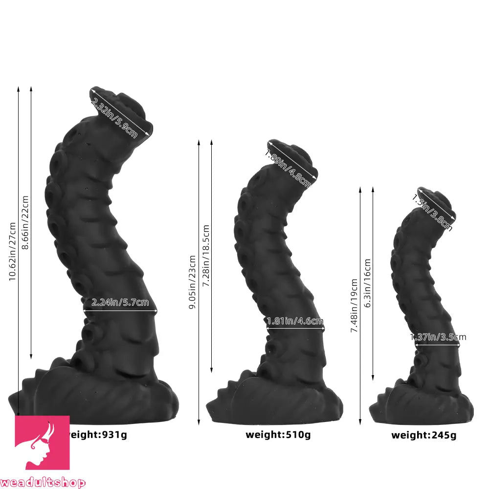 7.48in 9.05in 10.62in Elbow Odd Shaped Big Cock Anal Plug Dilator Dildo