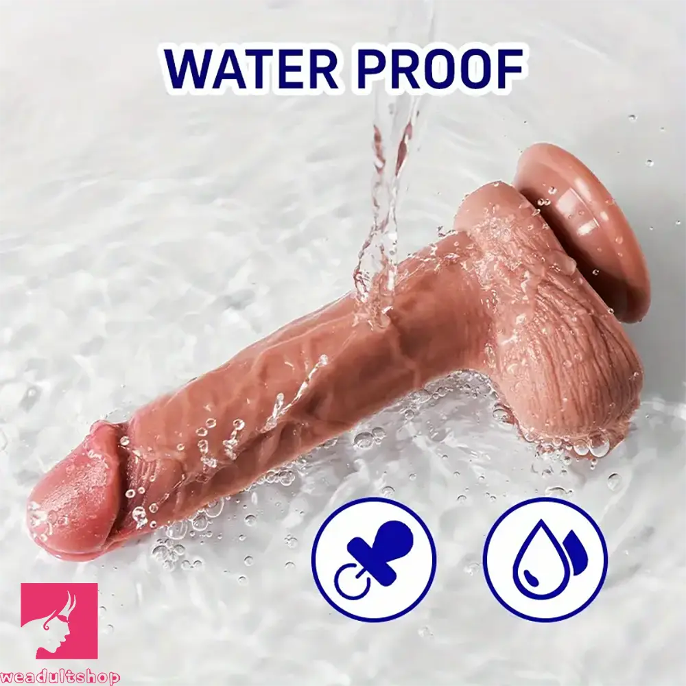 7.87in Soft Silicone Male Female Dildo For Adults Vaginal Love Sex Using
