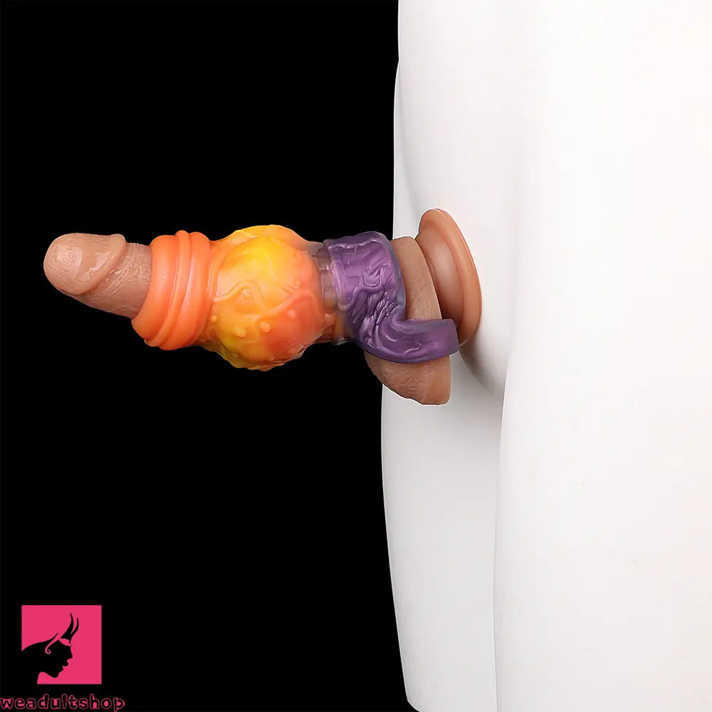 4.4in 5.27in 6.25in Dog Knot Monster Dildo Sleeve For Adult Love Toy