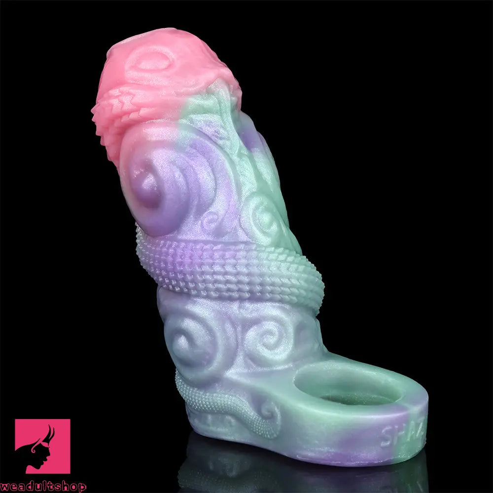5in Wyrm Bloom SHAZ-3017 Fantasy Hollow Dildo Sleeve Cock Extension