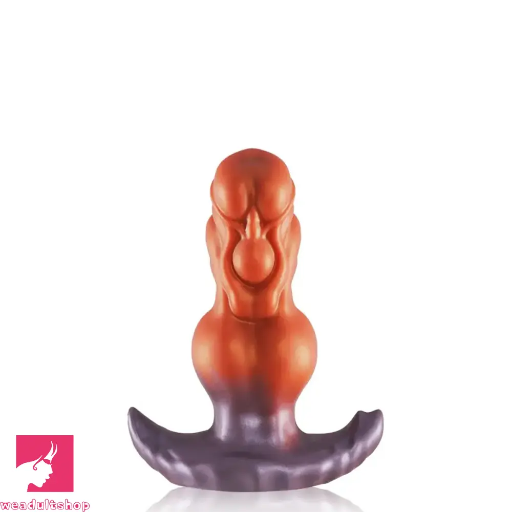 5.6in 6.7in 7.87in 8.8in Silicone Anal Plug With Knot Dildo For Anal Pleasure