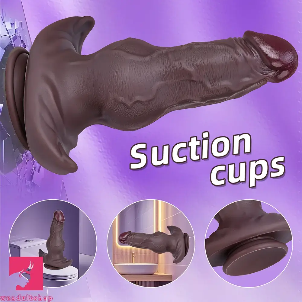 8.46in 9.64in 10.82in Liquid Silicone Big Dildo With Anchor Base Love Toy