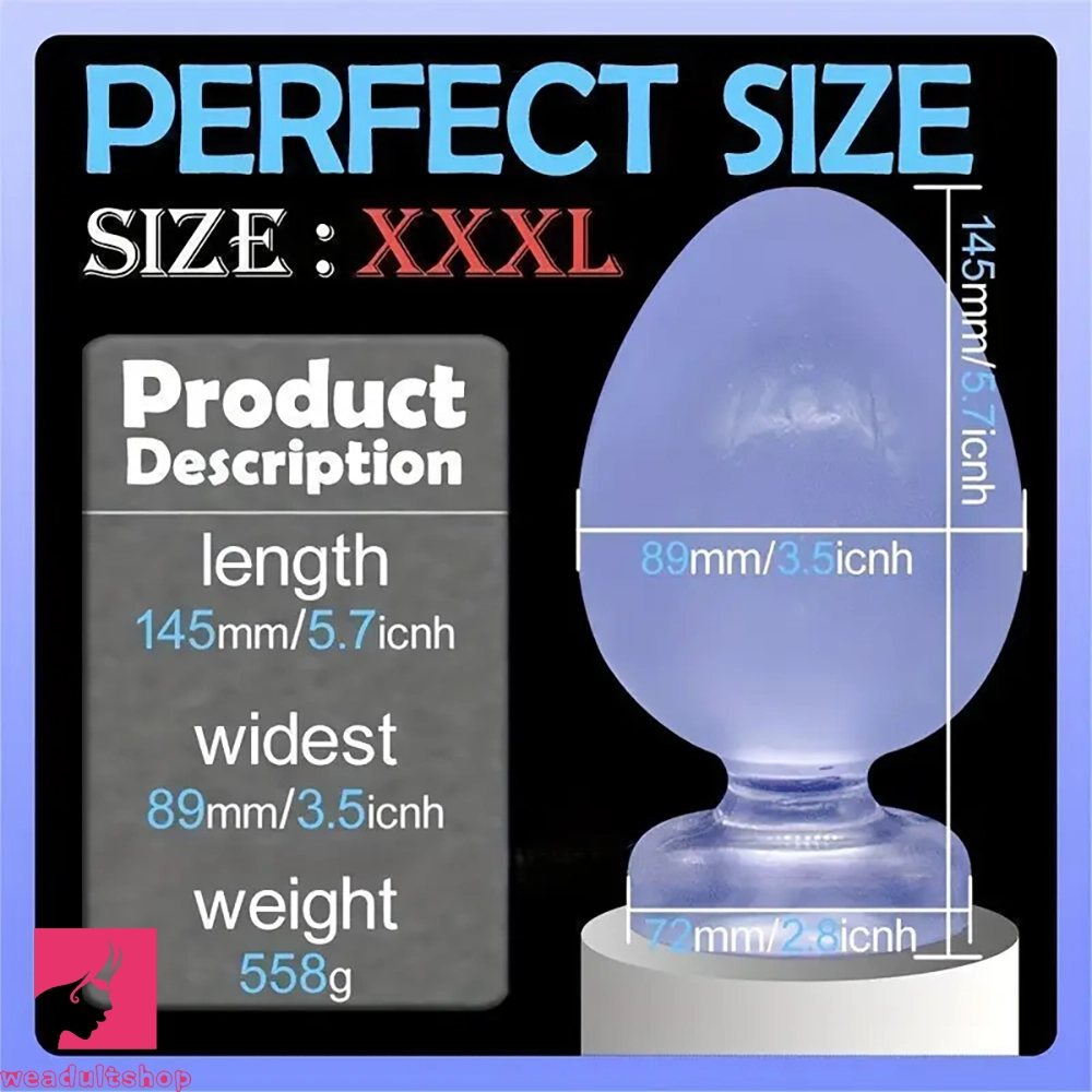 3in 3.3in 3.9in 4.5in 5.1in 5.7in Thick Anal Small Clit Sex Butt Plug Dildo