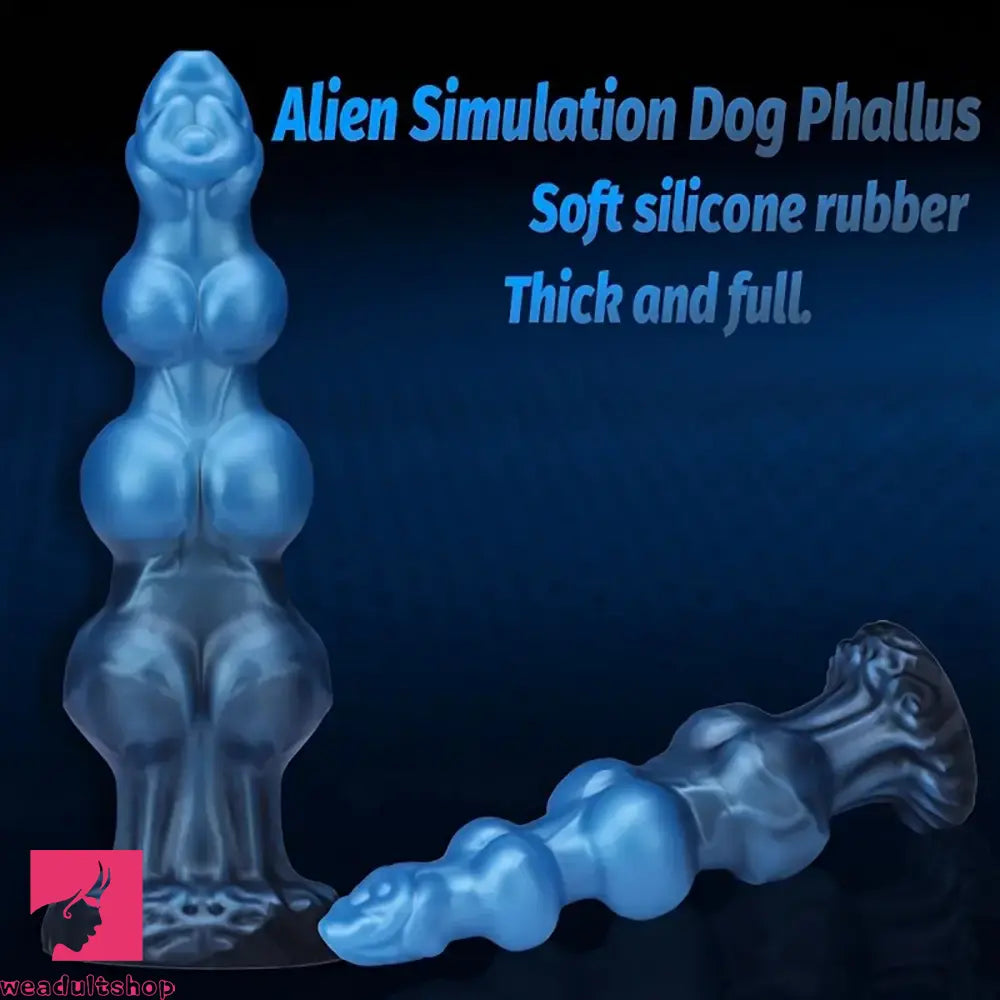 7.48in 8.85in 10.62in Fantasy Monster Knotted Silicone Soft Huge Dildo