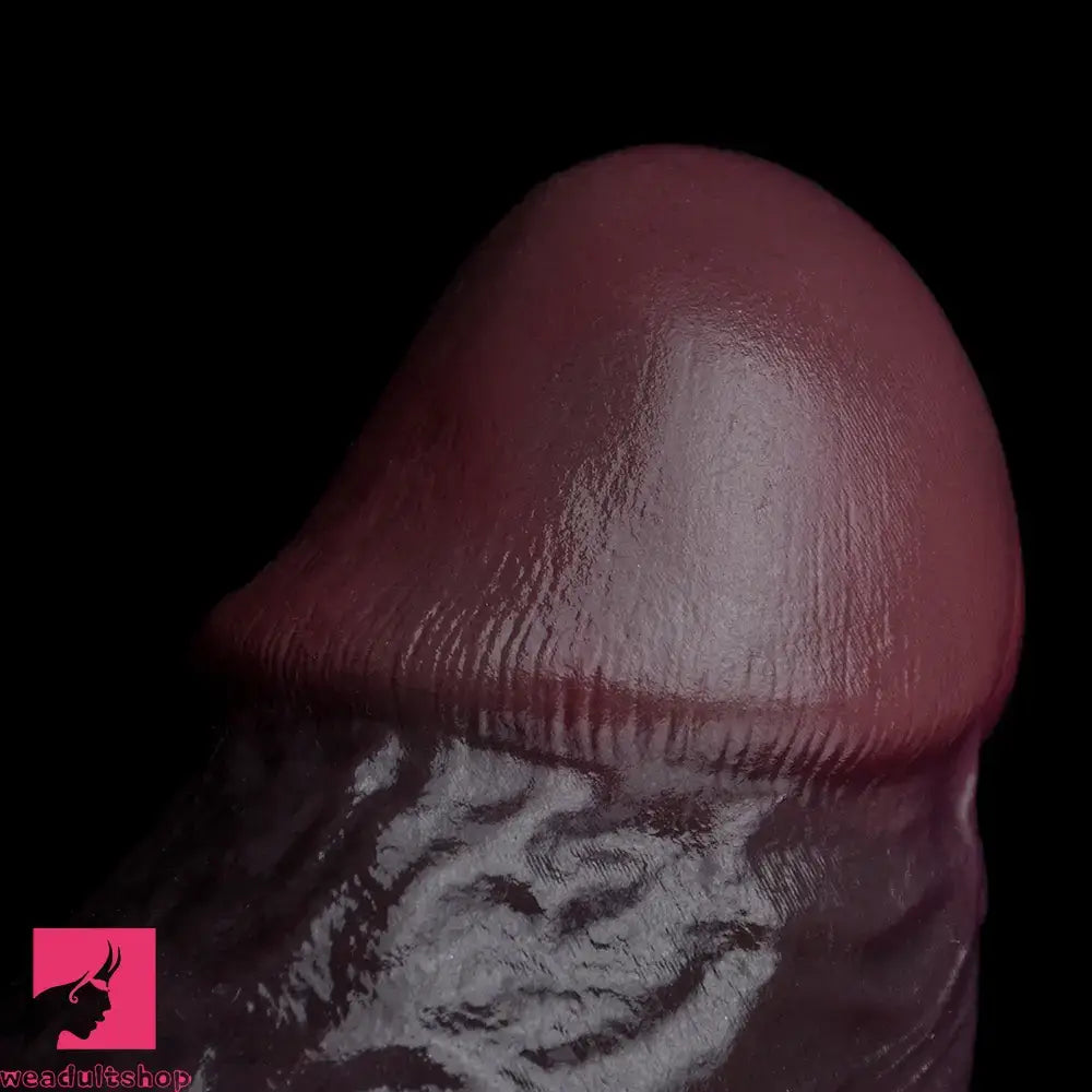 8.34in Real Curved Dual Density Silicone Soft Dildo Pleasure Couple Anal Play